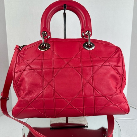 LADY DIOR Granville Cannage Satchel Bag Leather - Picture 3 of 13